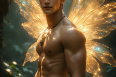 Brought to life through AI,Capturing the Pristine and Elusive Male Fairy.