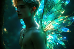 Brought to life through AI,Capturing the Pristine and Elusive Male Fairy.