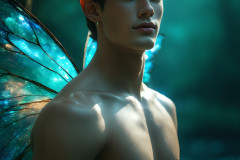 Brought to life through AI,Capturing the Pristine and Elusive Male Fairy.