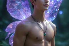 Brought to life through AI,Capturing the Pristine and Elusive Male Fairy.