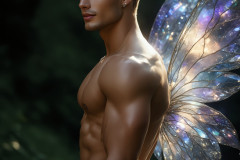 Brought to life through AI,Capturing the Pristine and Elusive Male Fairy.