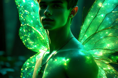 Brought to life through AI,Capturing the Pristine and Elusive Male Fairy.