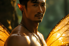 Brought to life through AI,Capturing the Pristine and Elusive Male Fairy.