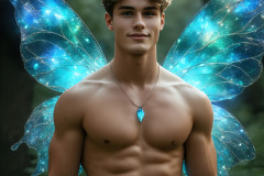 Brought to life through AI,Capturing the Pristine and Elusive Male Fairy.