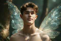 Brought to life through AI,Capturing the Pristine and Elusive Male Fairy.