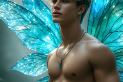 Brought to life through AI,Capturing the Pristine and Elusive Male Fairy.
