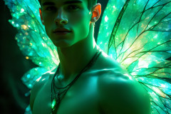 Brought to life through AI,Capturing the Pristine and Elusive Male Fairy.