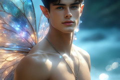 Brought to life through AI,Capturing the Pristine and Elusive Male Fairy.