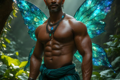 Brought to life through AI,Capturing the Pristine and Elusive Male Fairy.