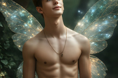 Brought to life through AI,Capturing the Pristine and Elusive Male Fairy.