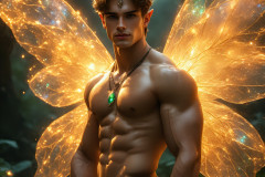 Brought to life through AI,Capturing the Pristine and Elusive Male Fairy.