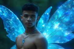 Brought to life through AI,Capturing the Pristine and Elusive Male Fairy.