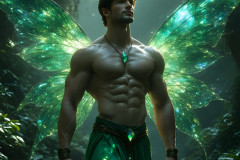 Brought to life through AI,Capturing the Pristine and Elusive Male Fairy.