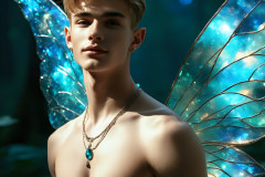 Brought to life through AI,Capturing the Pristine and Elusive Male Fairy.