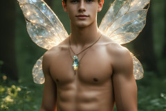 Brought to life through AI,Capturing the Pristine and Elusive Male Fairy.