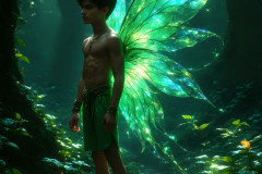 Brought to life through AI,Capturing the Pristine and Elusive Male Fairy.