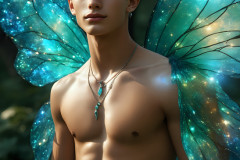 Brought to life through AI,Capturing the Pristine and Elusive Male Fairy.