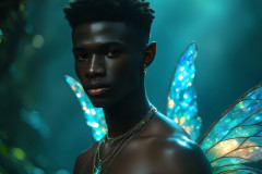 Brought to life through AI,Capturing the Pristine and Elusive Male Fairy.