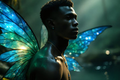 Brought to life through AI,Capturing the Pristine and Elusive Male Fairy.