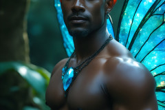 Brought to life through AI,Capturing the Pristine and Elusive Male Fairy.