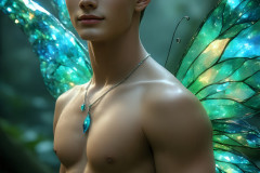 Brought to life through AI,Capturing the Pristine and Elusive Male Fairy.