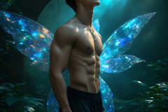 Brought to life through AI,Capturing the Pristine and Elusive Male Fairy.