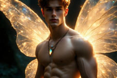 Brought to life through AI,Capturing the Pristine and Elusive Male Fairy.