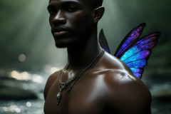 Brought to life through AI,Capturing the Pristine and Elusive Male Fairy.