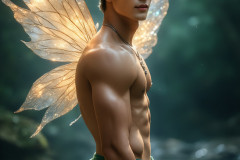 Brought to life through AI,Capturing the Pristine and Elusive Male Fairy.