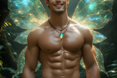 Brought to life through AI,Capturing the Pristine and Elusive Male Fairy.