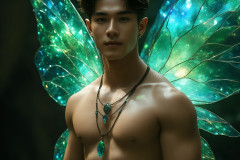 Brought to life through AI,Capturing the Pristine and Elusive Male Fairy.