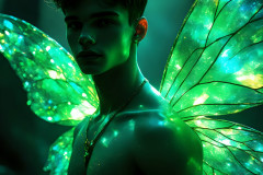 Brought to life through AI,Capturing the Pristine and Elusive Male Fairy.