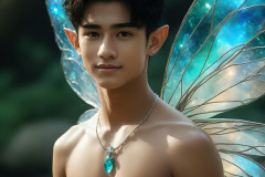 Brought to life through AI,Capturing the Pristine and Elusive Male Fairy.