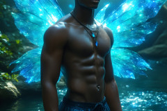 Brought to life through AI,Capturing the Pristine and Elusive Male Fairy.