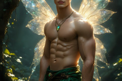 Brought to life through AI,Capturing the Pristine and Elusive Male Fairy.