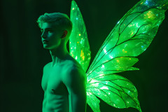 Brought to life through AI,Capturing the Pristine and Elusive Male Fairy.