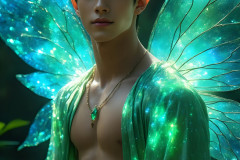 Brought to life through AI,Capturing the Pristine and Elusive Male Fairy.