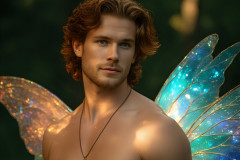 Brought to life through AI,Capturing the Pristine and Elusive Male Fairy.