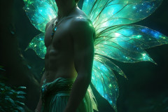 Brought to life through AI,Capturing the Pristine and Elusive Male Fairy.