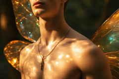 Brought to life through AI,Capturing the Pristine and Elusive Male Fairy.