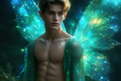 Brought to life through AI,Capturing the Pristine and Elusive Male Fairy.