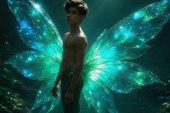 Brought to life through AI,Capturing the Pristine and Elusive Male Fairy.