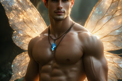 Brought to life through AI,Capturing the Pristine and Elusive Male Fairy.