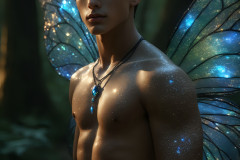 Brought to life through AI,Capturing the Pristine and Elusive Male Fairy.