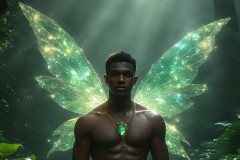 Brought to life through AI,Capturing the Pristine and Elusive Male Fairy.