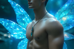 Brought to life through AI,Capturing the Pristine and Elusive Male Fairy.