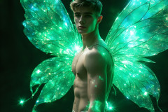 Brought to life through AI,Capturing the Pristine and Elusive Male Fairy.
