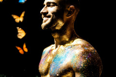 Abstract Male Art Ai Photos of Beautiful Men Enveloped by Colors