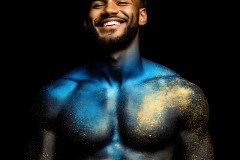 Abstract Male Art Ai Photos of Beautiful Men Enveloped by Colors