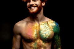 Abstract Male Art Ai Photos of Beautiful Men Enveloped by Colors